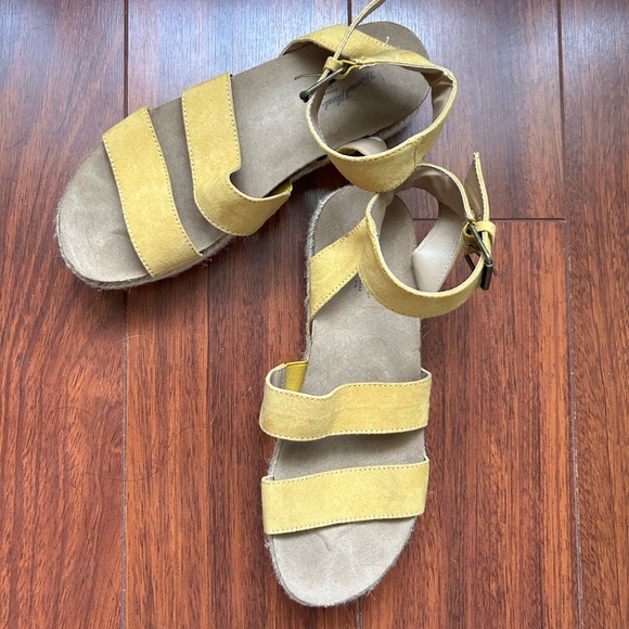 Yellow Strappy Sandals - Picture 1 of 5